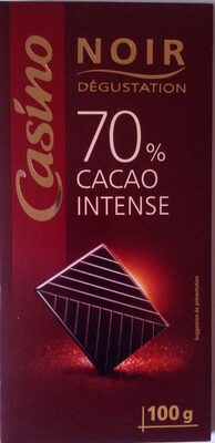 Chocolat Noir Dégustation 70% Cacao intense