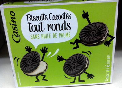 Biscuits cacaotés tout ronds