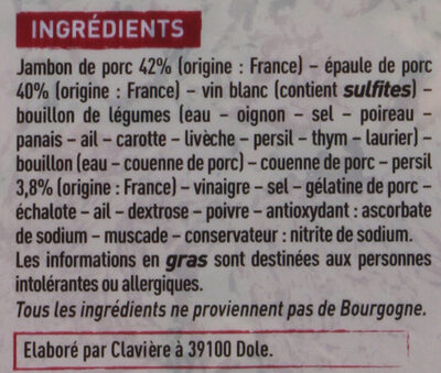 Véritable Jambon Persillé de Bourgogne