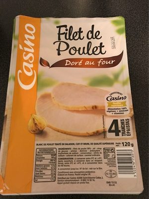 Filet de poulet doré au four