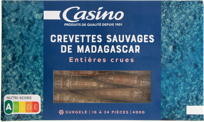Crevettes sauvages de Madagascar