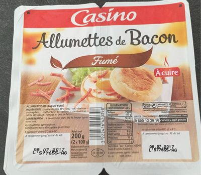 Allumettes de bacon fumé