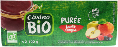 POMME FRUITS ROUGES sans sucres ajoutés