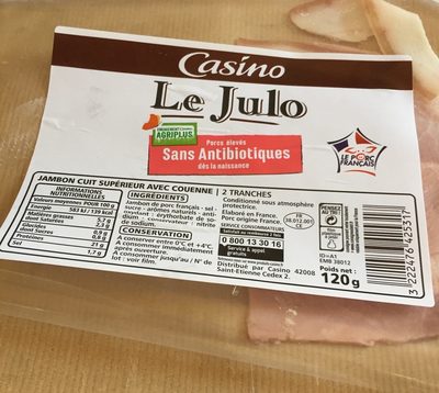 Jambon cuit supérieur avec Couenne