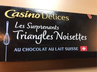 Les surprenants Triangles noisettes au chocolat au lait suisse