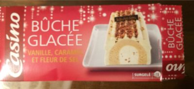 Buche glacée Vanille, caramel et fleur de sel