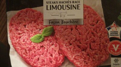 Steaks hachés race limousin façon bouchère