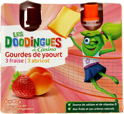 Gourdes de yaourt - 3 fraise - abricot