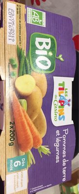 Pommes de terre et légumes - Dès 6 mois Bio