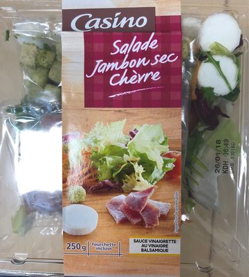 Salade jambon sec chèvre