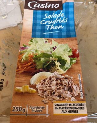 Salade thon crudités