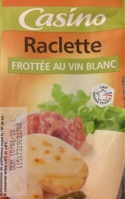 Raclette frottée au vin blanc