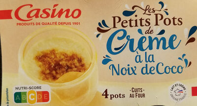 Petit pot de crème à la noix de coco