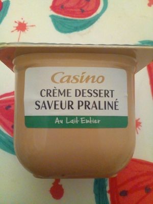 Crème dessert saveur praliné - Au lait entier
