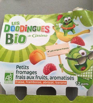 Petits fromages frais aux fruits, aromatisés BIO