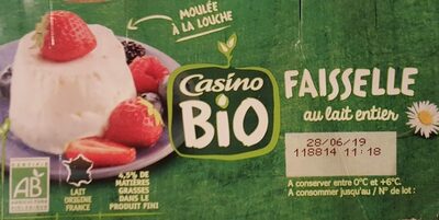Faisselle au lait entier - 4,5% de matières grasses