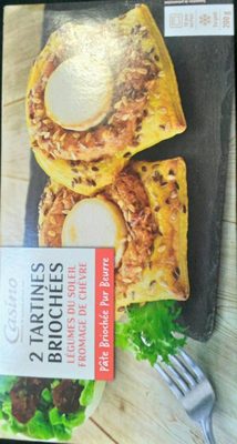 2 tartines briochées - Légumes du soleil fromage de chèvre