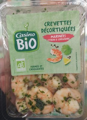 Crevettes décortiquées marinées citron & coriandre bio