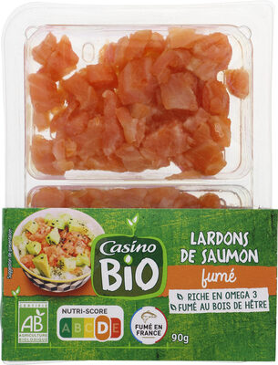 Lardons de saumon fumé Bio
