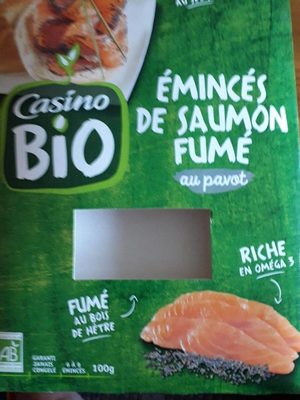 Emincés de saumon fumé BIO au pavot