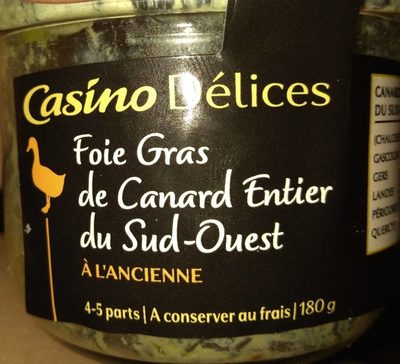 Foie gras de canard entier du Sud Ouest à l'ancienne
