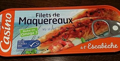 Filets de maquereaux sauce escabèche