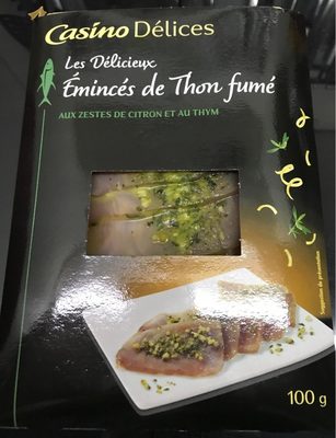 Les Délicieux - Emincés de thon fumé aux zestes de citron et au thym