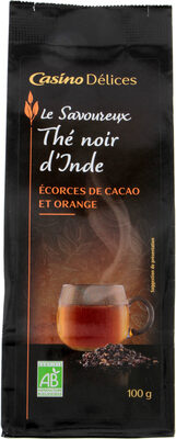 Thé noir aux fèves de cacao grillées et à l'orange BIO
