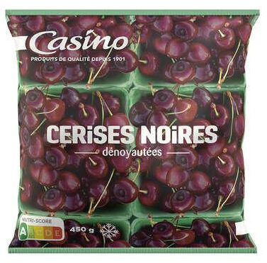 Cerises noires dénoyautées