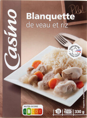 Blanquette de veau et riz