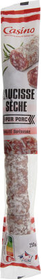 Saucisse sèche droite pur porc de qualité supérieure