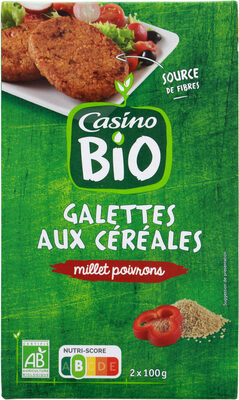 Galettes millet poivrons Bio