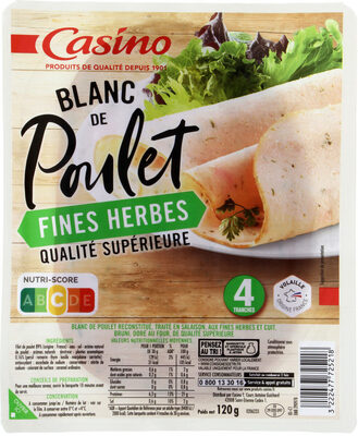 Blanc de poulet Fines herbes Qualité supérieure