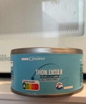 Thon entier au naturel pêché à la canne