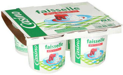 Faisselle 4,5% de matières grasses sur produit fini