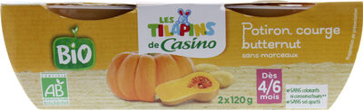 Potiron courge Butternut, sans morceaux