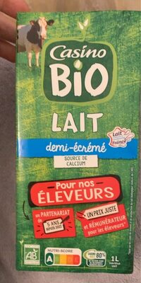 Lait demi écrémé
