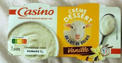 Crème dessert brebis vanille
