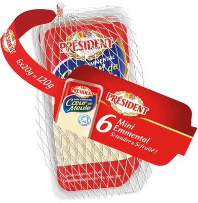 PRÉSIDENT 6 MINI EMMENTAL 6X20g