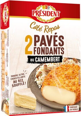 PRESIDENT COTE REPAS 2 PAVES FONDANTS AU CAMEMBERT 200g