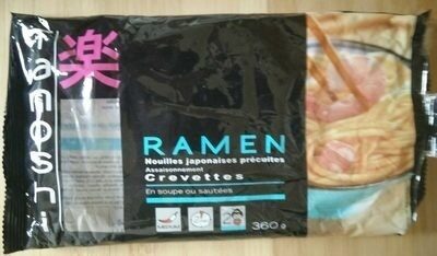 Ramen saveur Crevette - Nouilles japonaises précuites