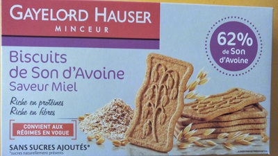 Biscuit desSon d'avoine, saveur miel