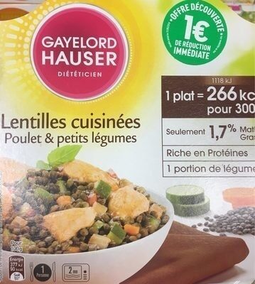 Lentilles Cuisinées Poulet & Petits Légumes