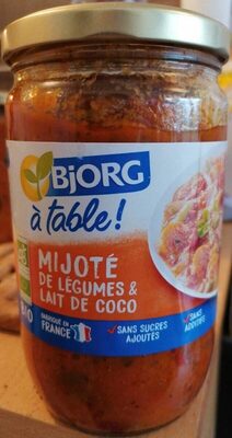 Mijoté de légumes et lait de coco