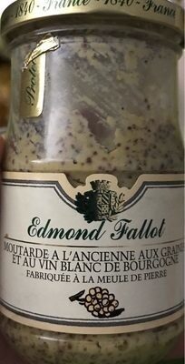 Moutarde à l'ancienne aux graines et au vin blanc de bourgogne