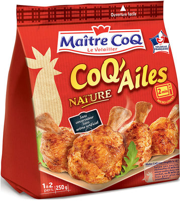 Coq ailes Nature 250g