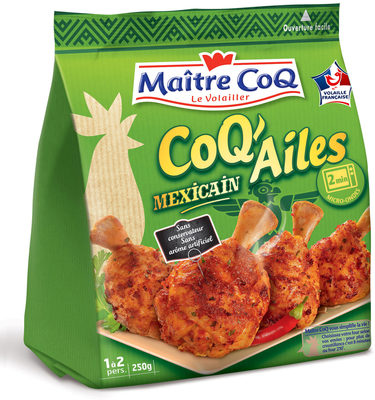 Maître Coq ailes mexicain - Manchons de poulet marinés, rôtis