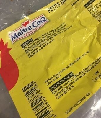 Petits emincés de filet de poulet rôti