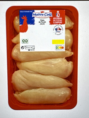 Filets de poulet jaune
