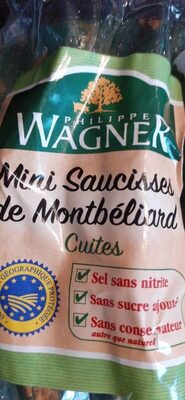 Mini-Saucisses de Montbéliard IGP cuites